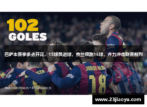 巴萨本赛季多点开花，15球员进球，费兰领跑16球，齐力冲击联赛前列
